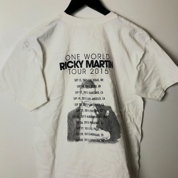 2015 One World Ricky Martin Tour T Shirt Artist Concert Graphic Tee M - Picture 6 of 15